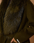 Drama luxury coat green