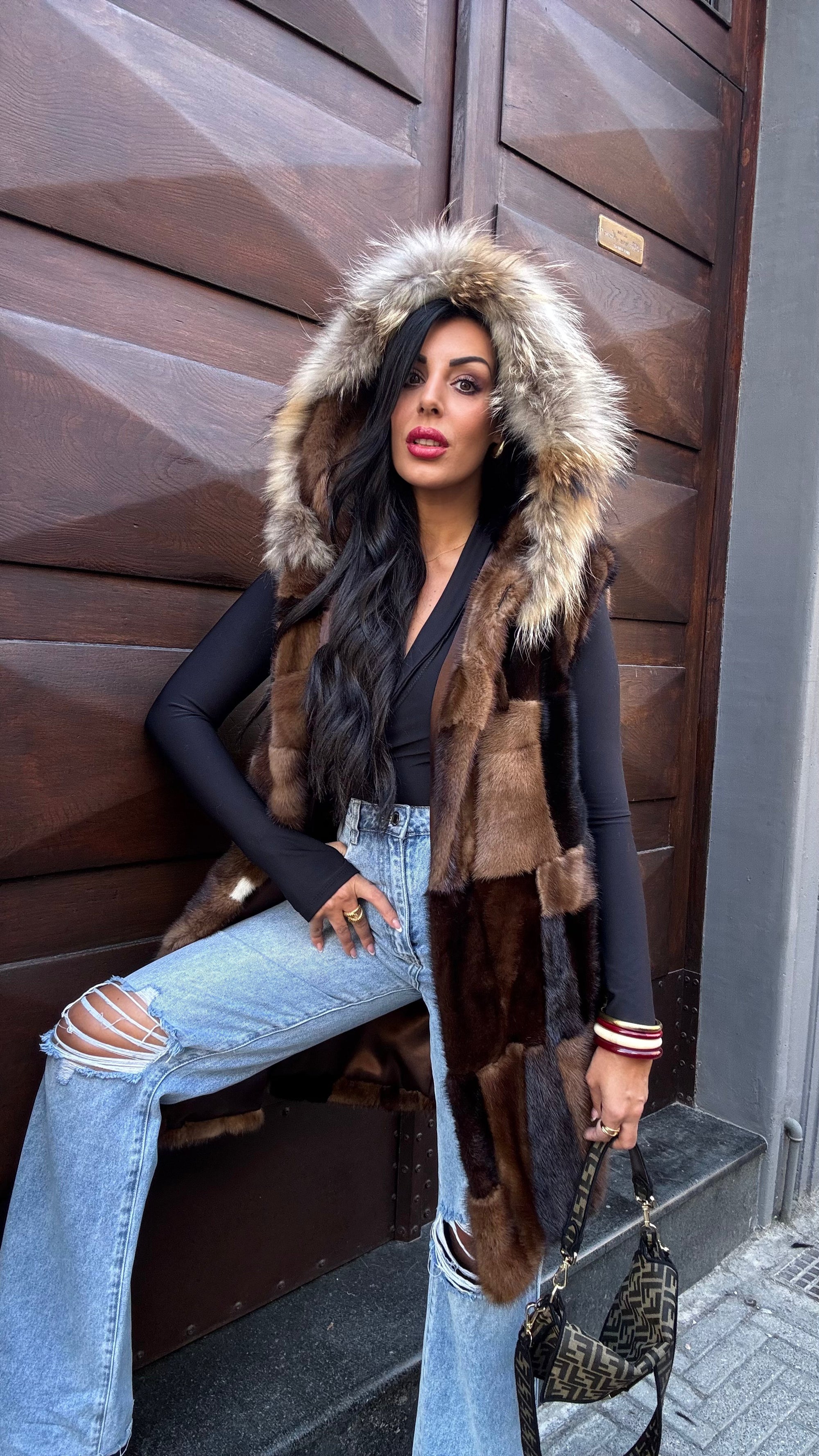 Gilet in visone Cris