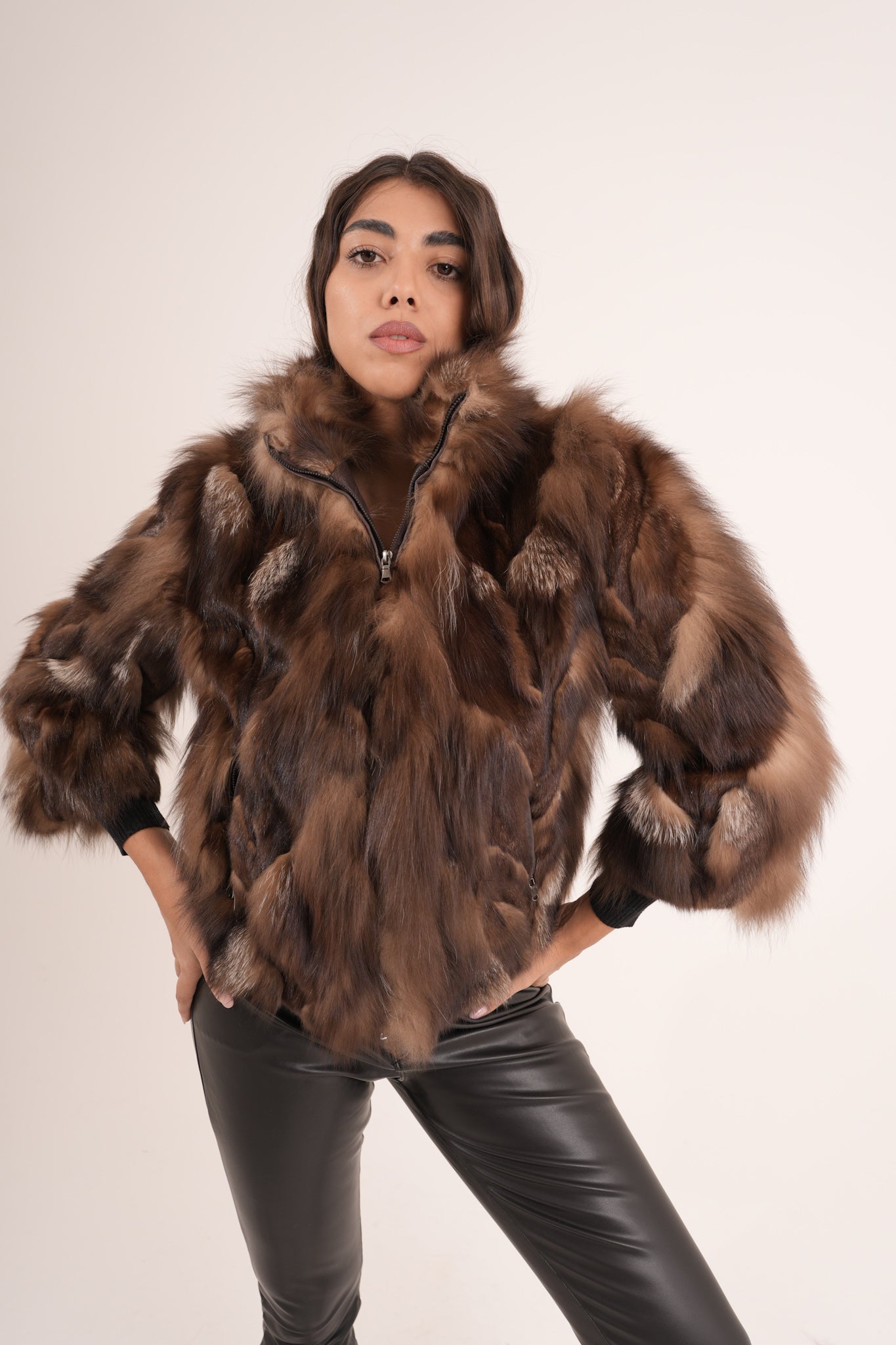 Bomber in volpe choco