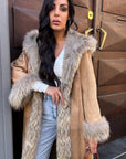 Cappotto in renna e interno in volpe Penelope