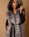 Gilet volpe leonie argento