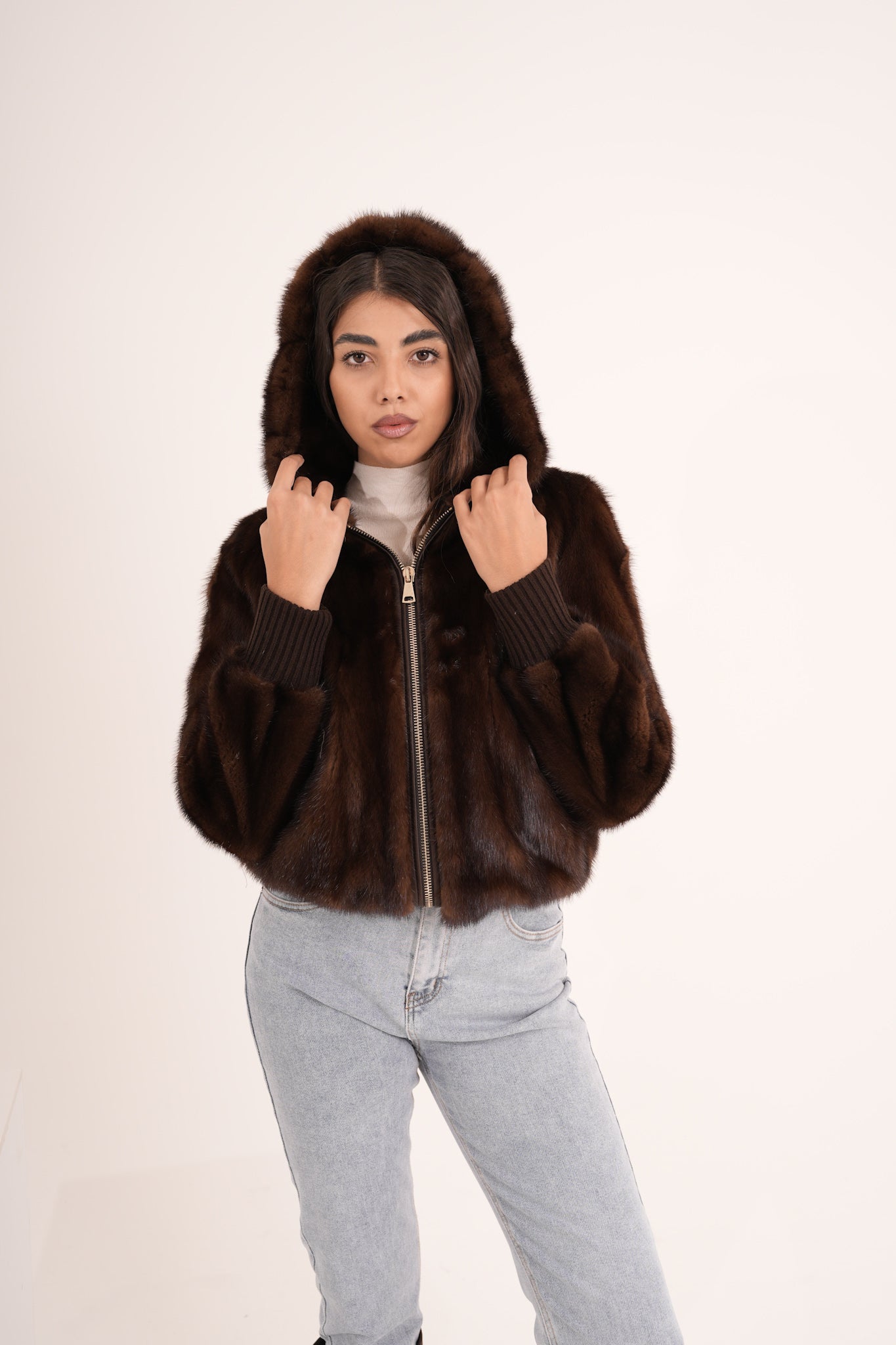 Bomber in visone AMALY