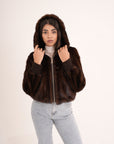 Bomber in visone AMALY