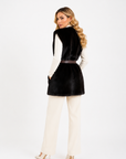 Gilet visone violetta