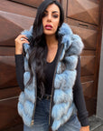 Gilet in volpe napoli