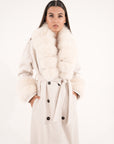 Cappotto doppiopetto luxury panna