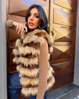 Gilet in volpe dany