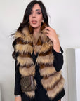 Gilet volpe e visone atrips