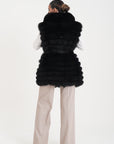 Gilet volpe Marzia nero