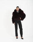 Bomber volpe orchidea bordeaux