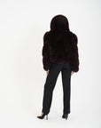 Bomber volpe orchidea bordeaux