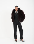 Bomber volpe orchidea bordeaux