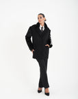 Blazer manica visone