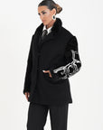 Blazer manica visone
