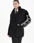 Blazer manica visone