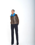 Bomber visone jolie luxury