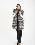 Gilet volpe fiordaliso