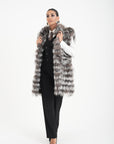 Gilet volpe fiordaliso