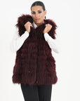 Gilet volpe ibisco
