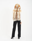 Gilet volpe gioiello