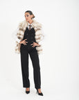 Gilet volpe amaranto