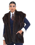 Gilet visone Morgana