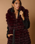 Gilet volpe leonie burgundy