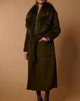 Drama luxury coat green