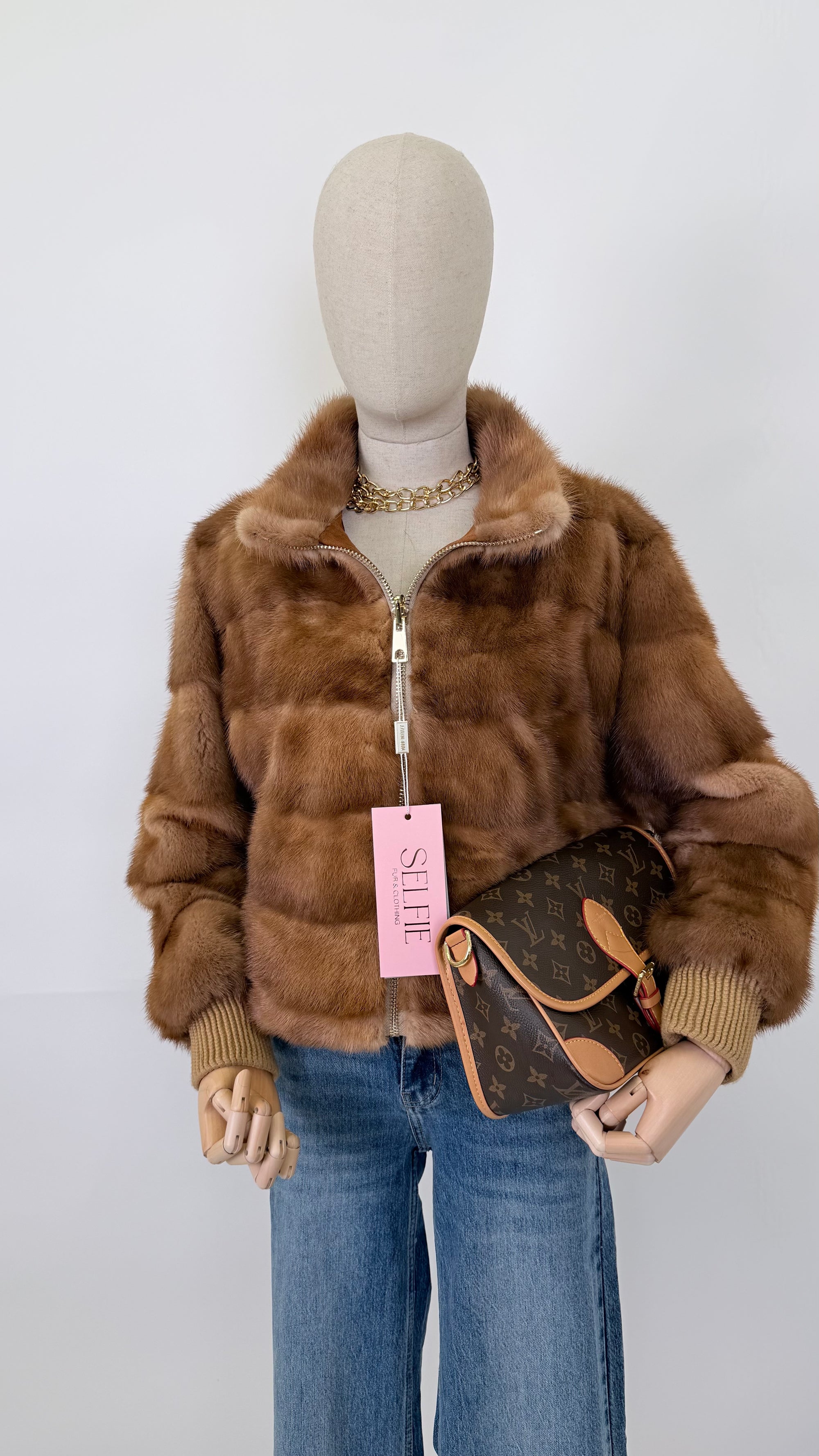 Bomber in visone orizzontale Callis