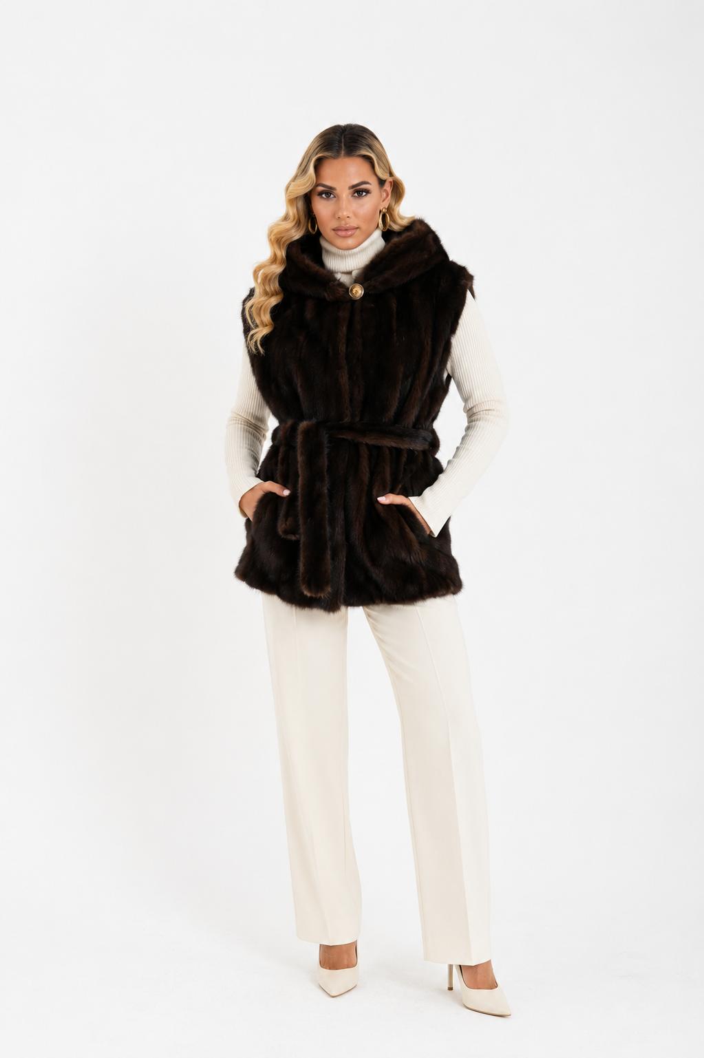 Gilet visone paula