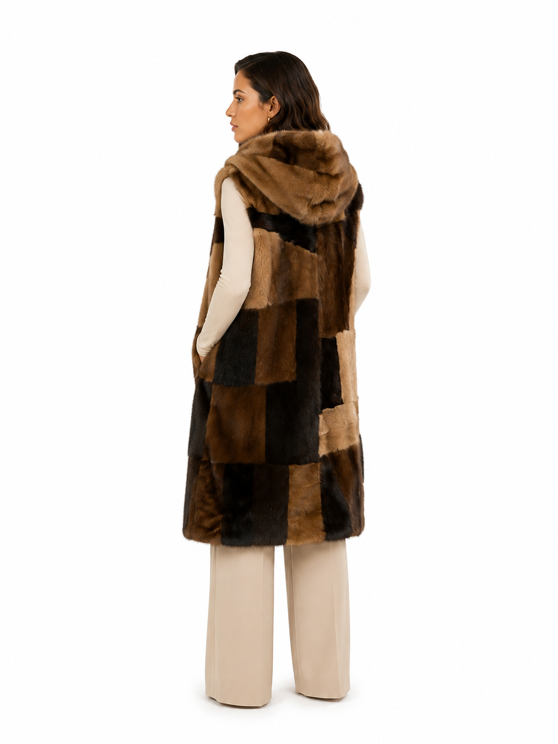 Gilet visone pach  Evelyne Luxury