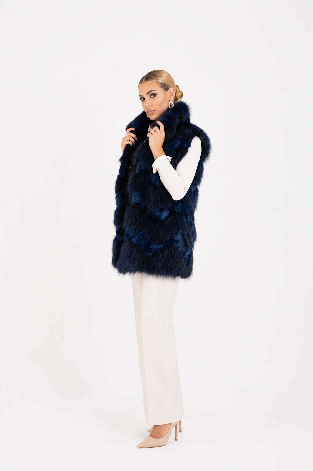 Gilet volpe lillà