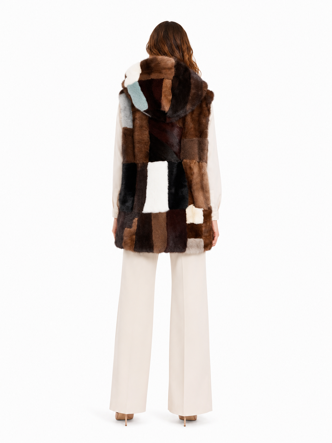 Gilet visone pach Arvelia