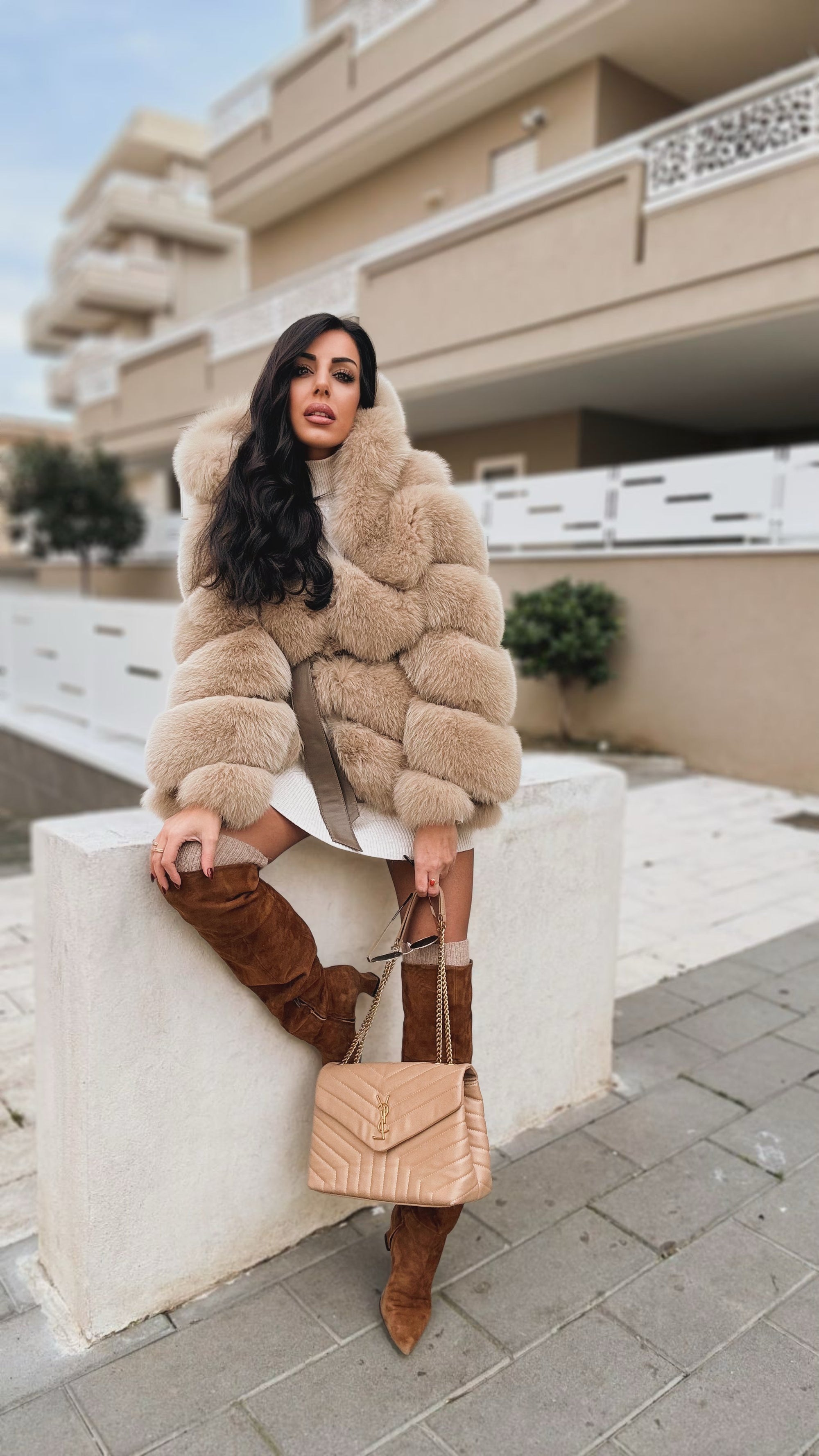 Volpe Peony Nude fox luxury