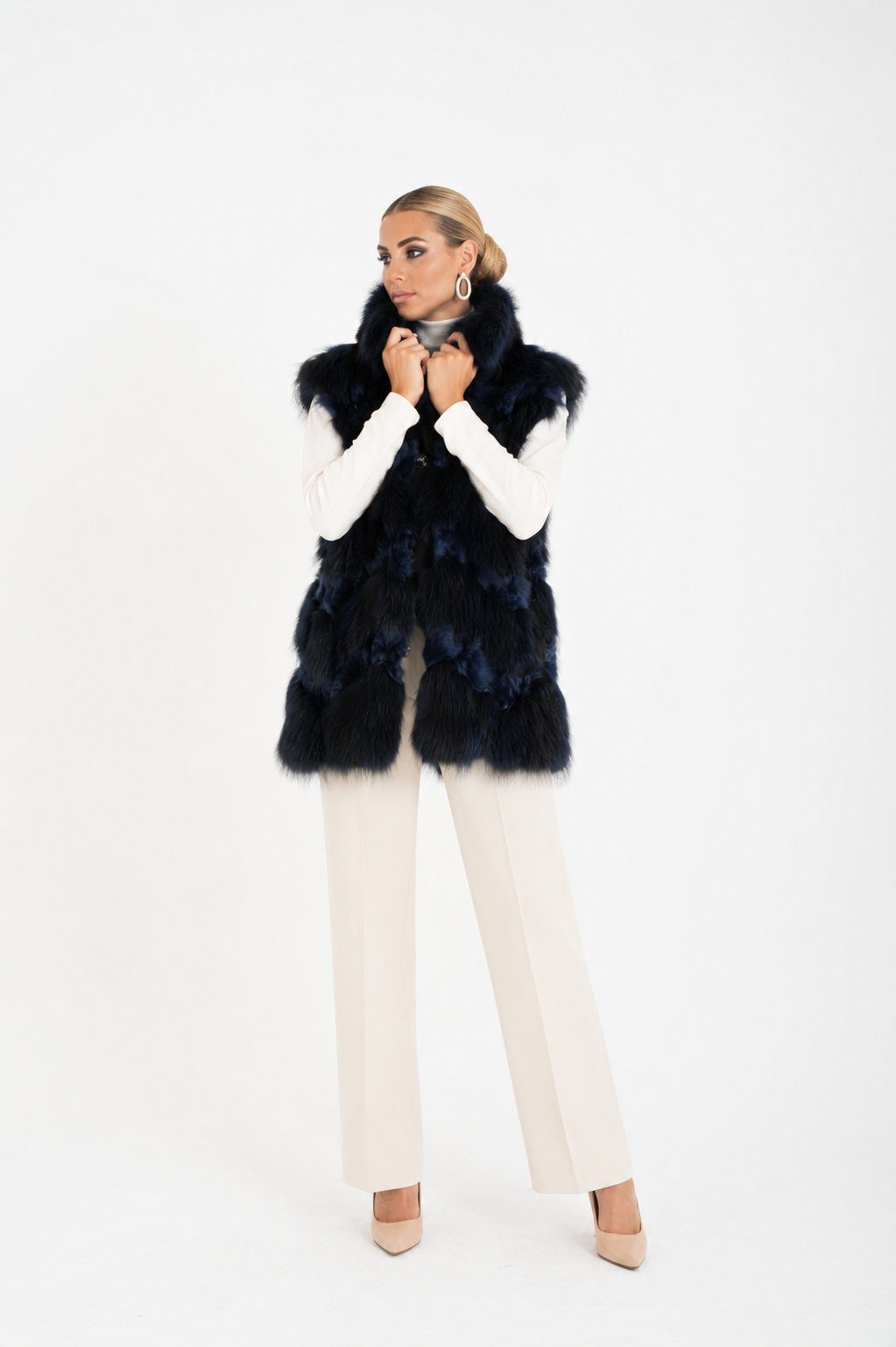 Gilet volpe lillà