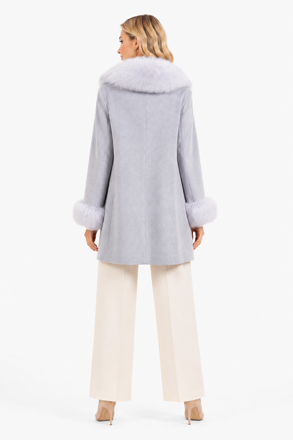 Cappotto baronetto bordi volpe