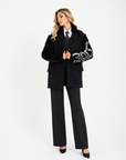 Blazer manica visone
