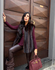 Gilet in visone premium