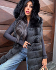 Gilet in volpe black love