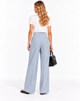 Pantaloni ampi azzurro