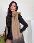 Gilet visone luxury degrade