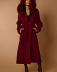 Dianne luxury coat bordeaux