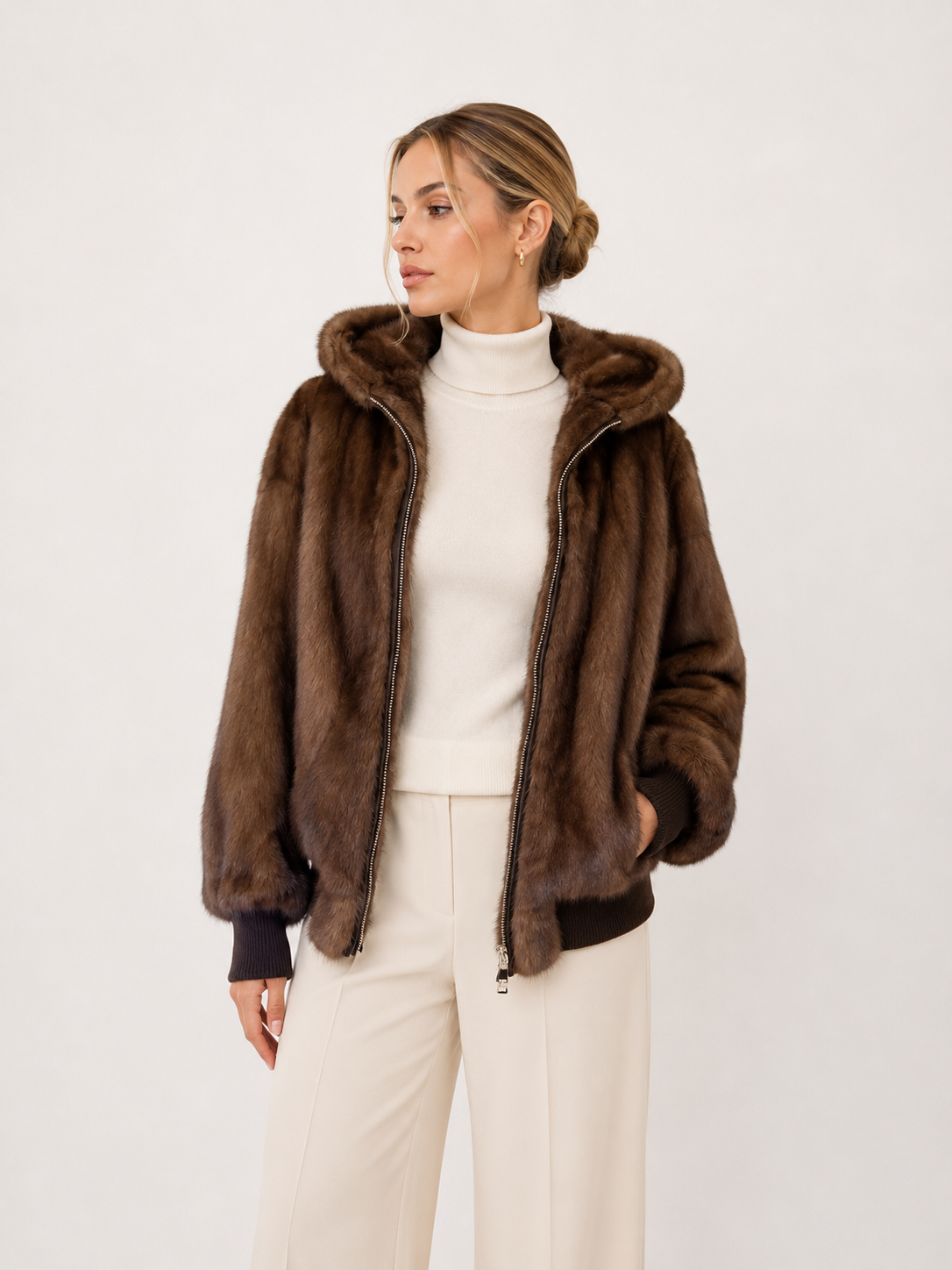 Bomber visone ICONIC Roseline