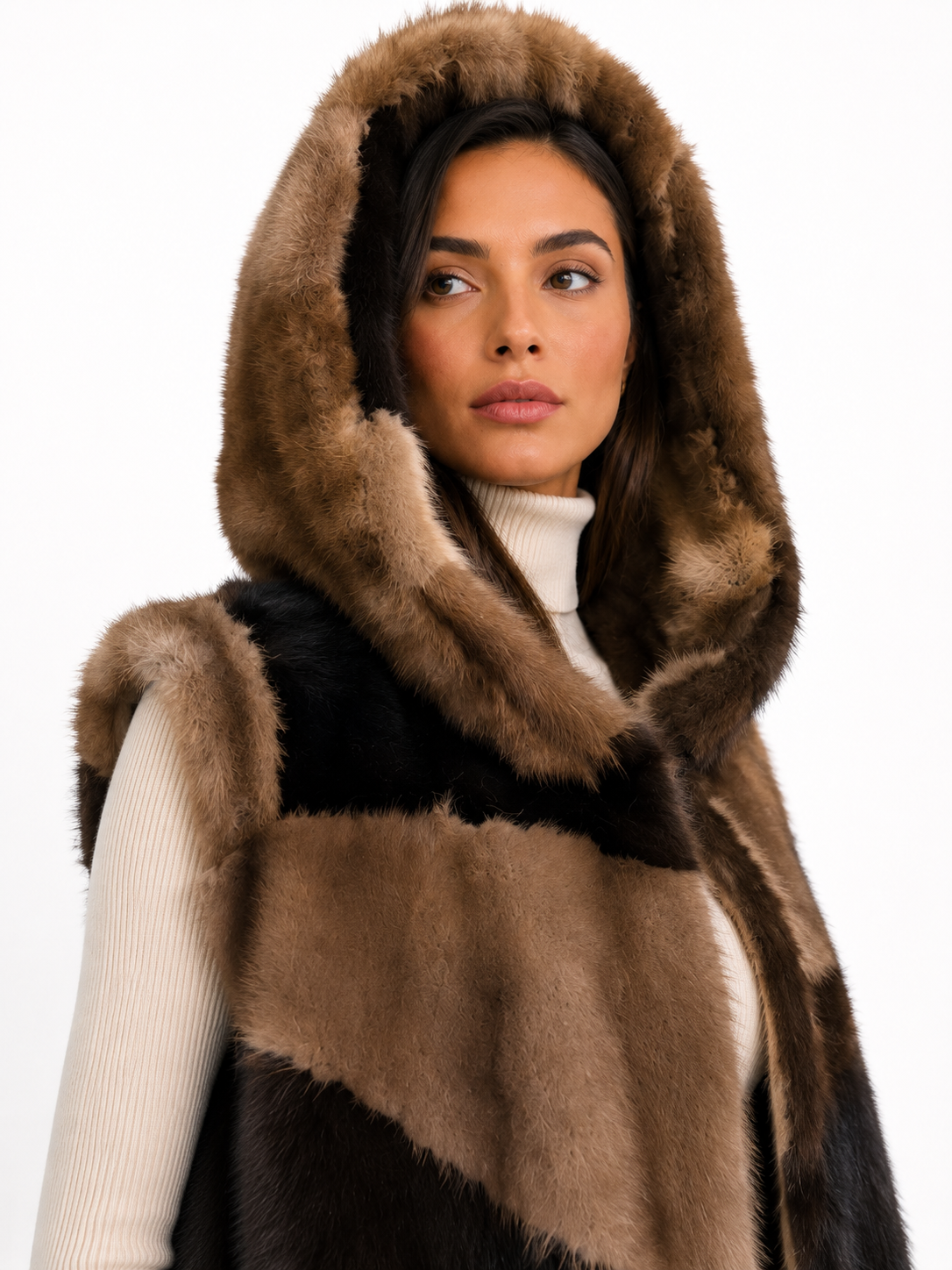 Gilet visone pach  Evelyne Luxury