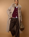 SAVANN Luxury COAT 100% lana beige