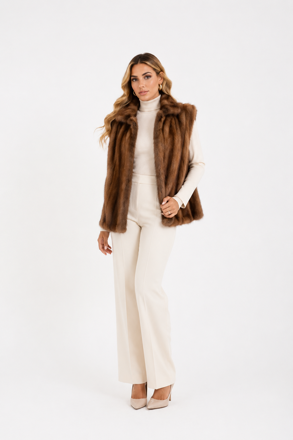 Gilet visone velia