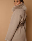 SAVANN Luxury COAT 100% lana beige