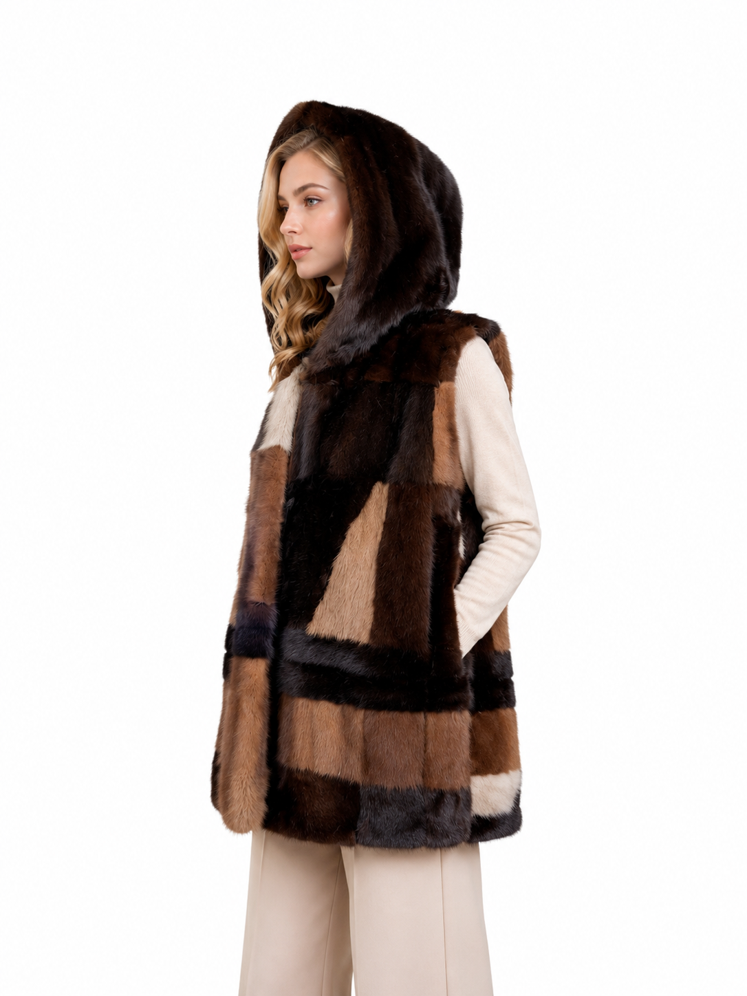 Gilet visone pach Novara