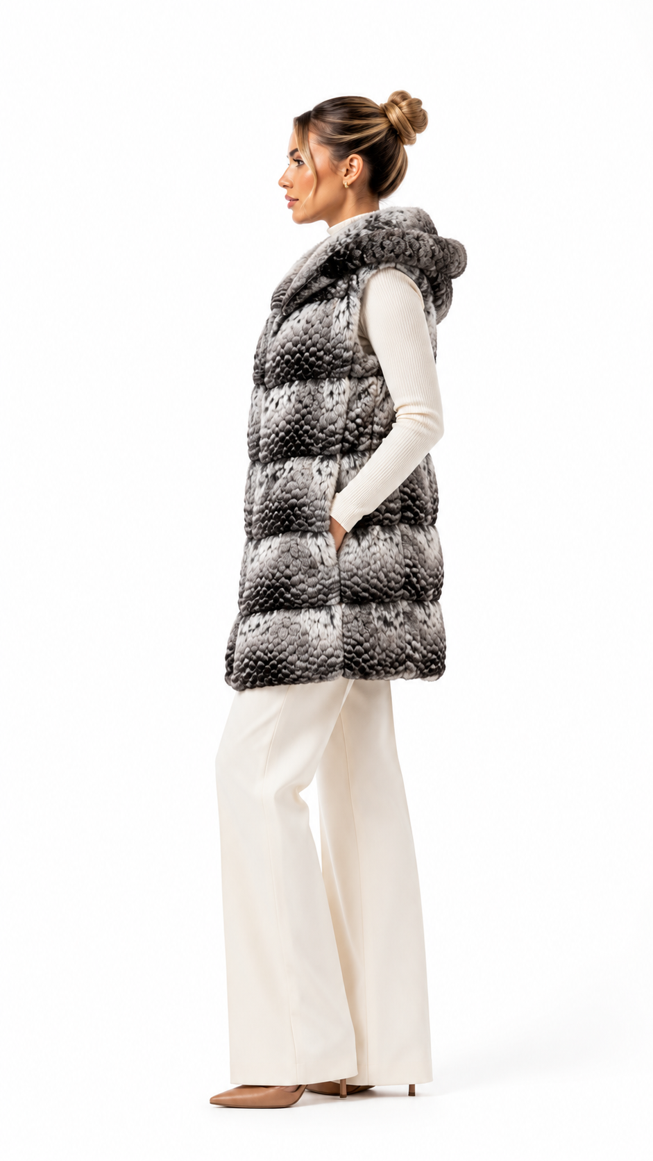 Gilet in cincilla’ Agata Luxury