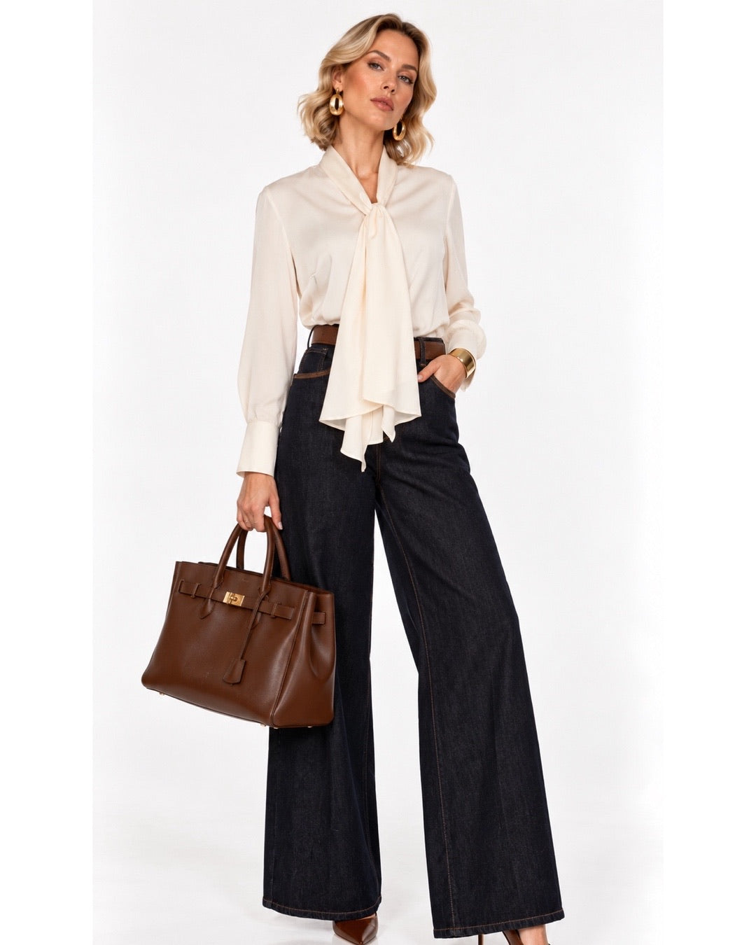 Jeans STACY dettaglio camel